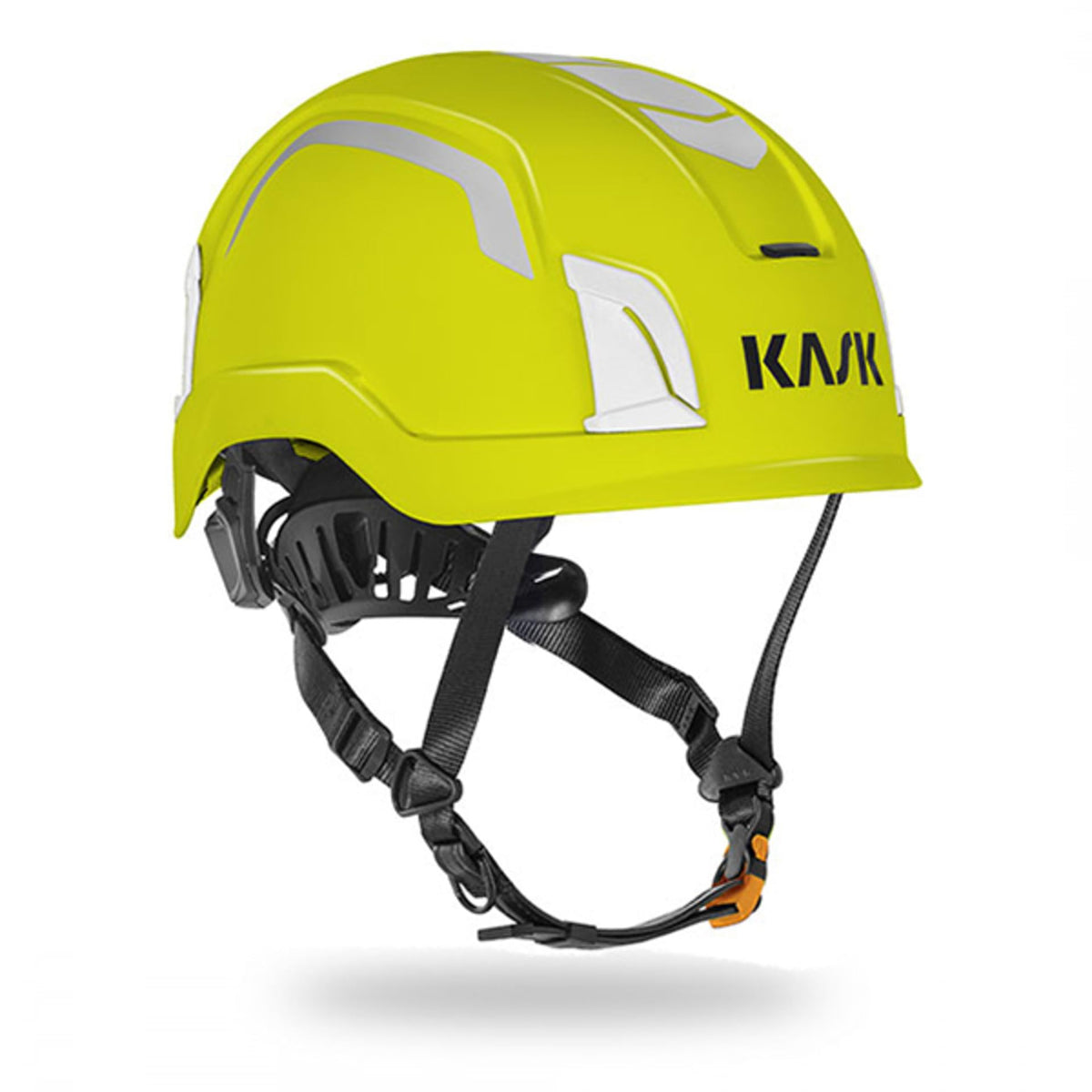 KASK Zenith X2 hi-viz yellow front view highlights visibility and protective design