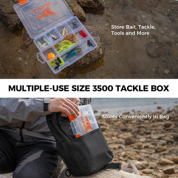 KastKing 3500 tackle box included