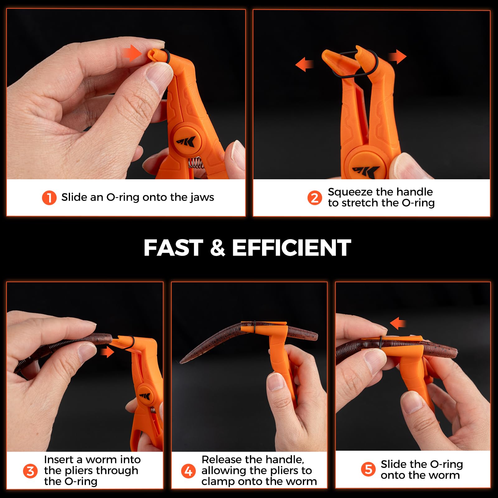 Includes 10-pack O-rings for quick rigging