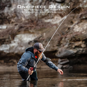 Drop shot style hook keeper on Assegai bass rod