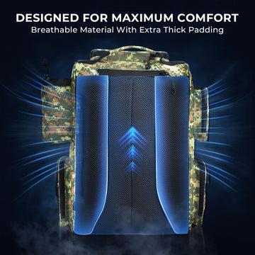 KastKing Bait Boss backpack features cushioned back support for all-day comfort.