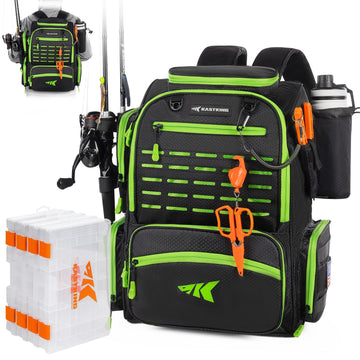 KastKing Bait Boss front view showing organized storage for a full fishing day.