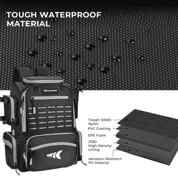 KastKing Bait Boss padded back support reduces strain on long days
