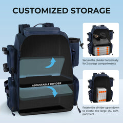 KastKing Bait Boss Pro interior 45L compartment shows versatile space