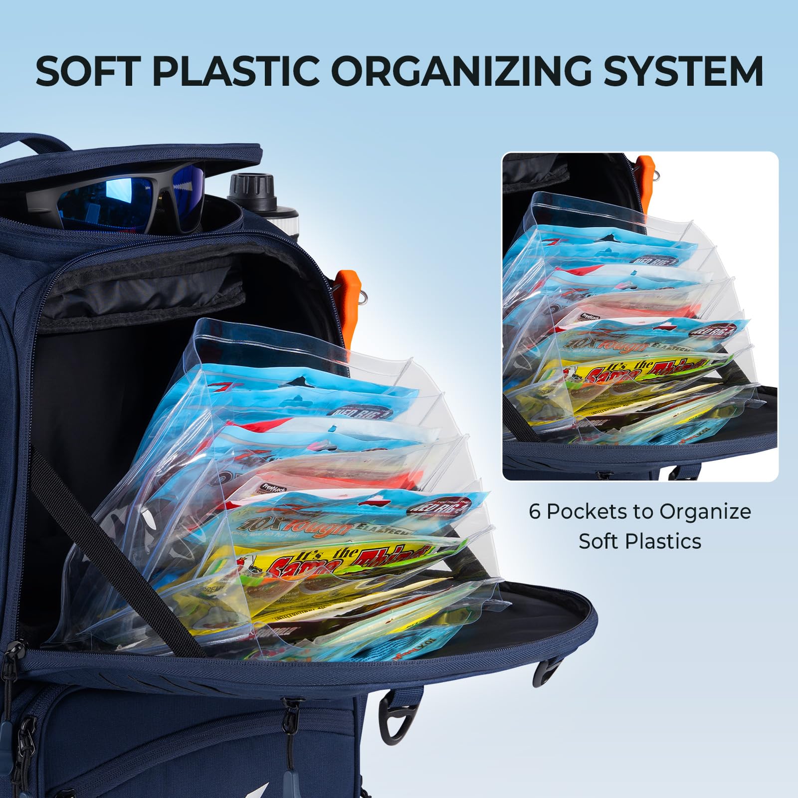 KastKing Bait Boss Pro tackle boxes included demonstrate ready-to-fish setup