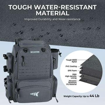 KastKing Bait Boss Pro demonstrates water resistance and durable construction in rough conditions