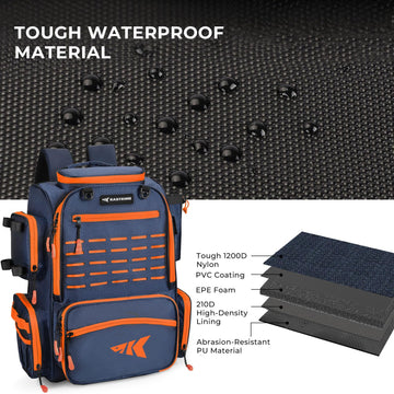 KastKing Bait Boss rain cover protects gear during sudden showers.