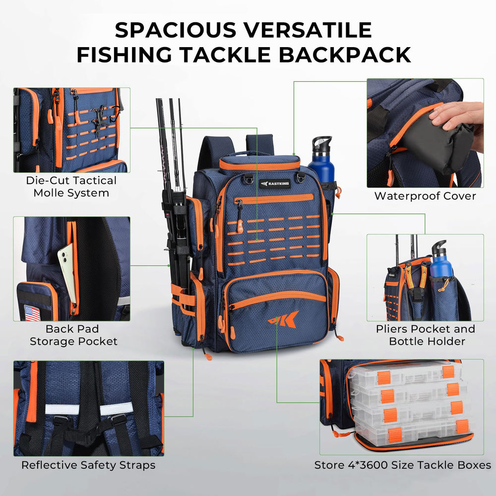 KastKing Bait Boss four tackle boxes keep lures tidy and easy to reach.