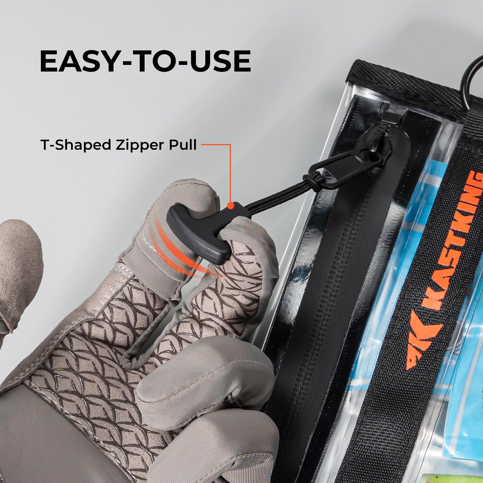 Bag storing soft baits, lures, and tools