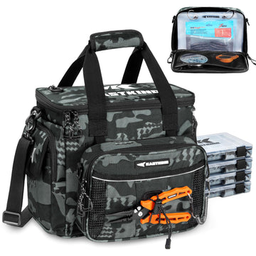 KastKing BaitSpace bag with durable nylon exterior for rugged fishing trips.