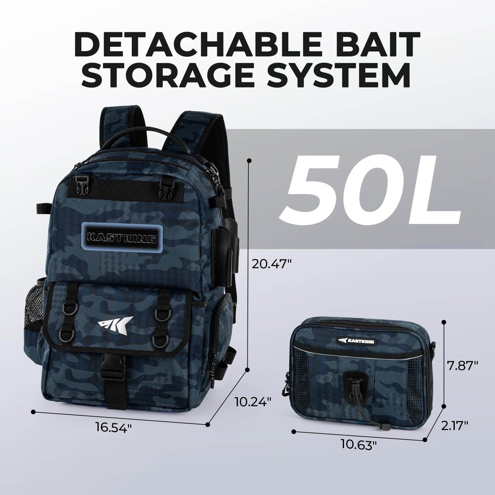 KastKing BaitSpace binder sleeves 9x7 view demonstrates easy bait viewing.