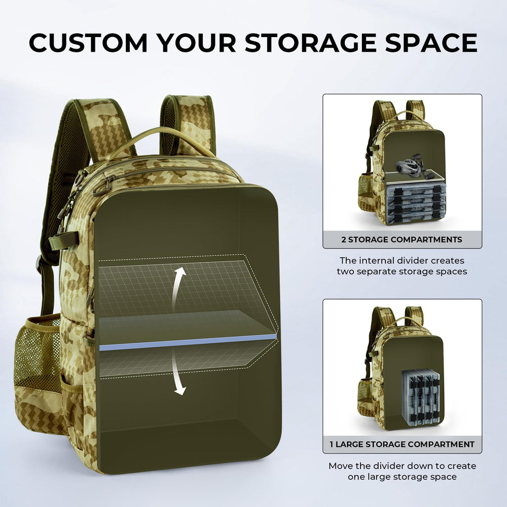 KastKing BaitSpace ergonomic straps and padded back for all-day comfort.