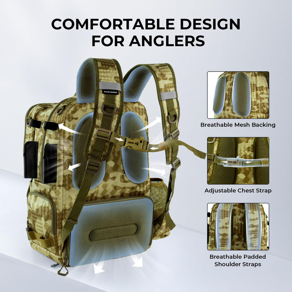 KastKing BaitSpace customizable compartments adapt storage for different trips.