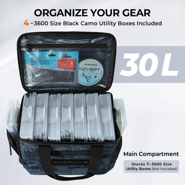KastKing BaitSpace removable bait binder with sleeves for easy bait organization