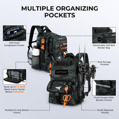 KastKing BaitSpace four-tackle-box configuration demonstrates flexible tackle organization