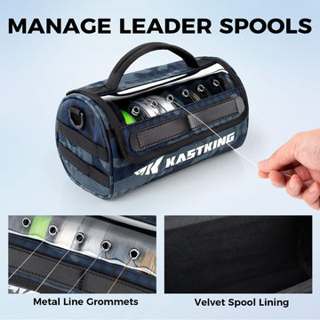 KastKing BaitSpace brass grommets ensure smooth line feeding.