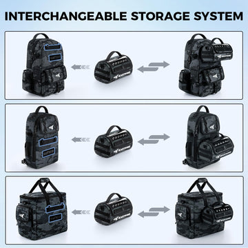 KastKing BaitSpace clips and hook-and-loop fasteners enable a secure, modular setup.