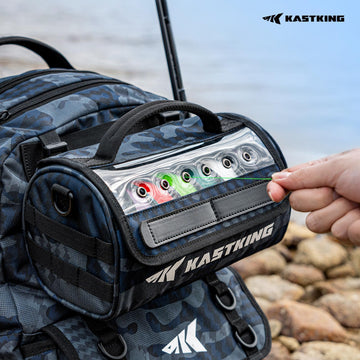 KastKing BaitSpace clips with other BaitSpace bags for modular setup.