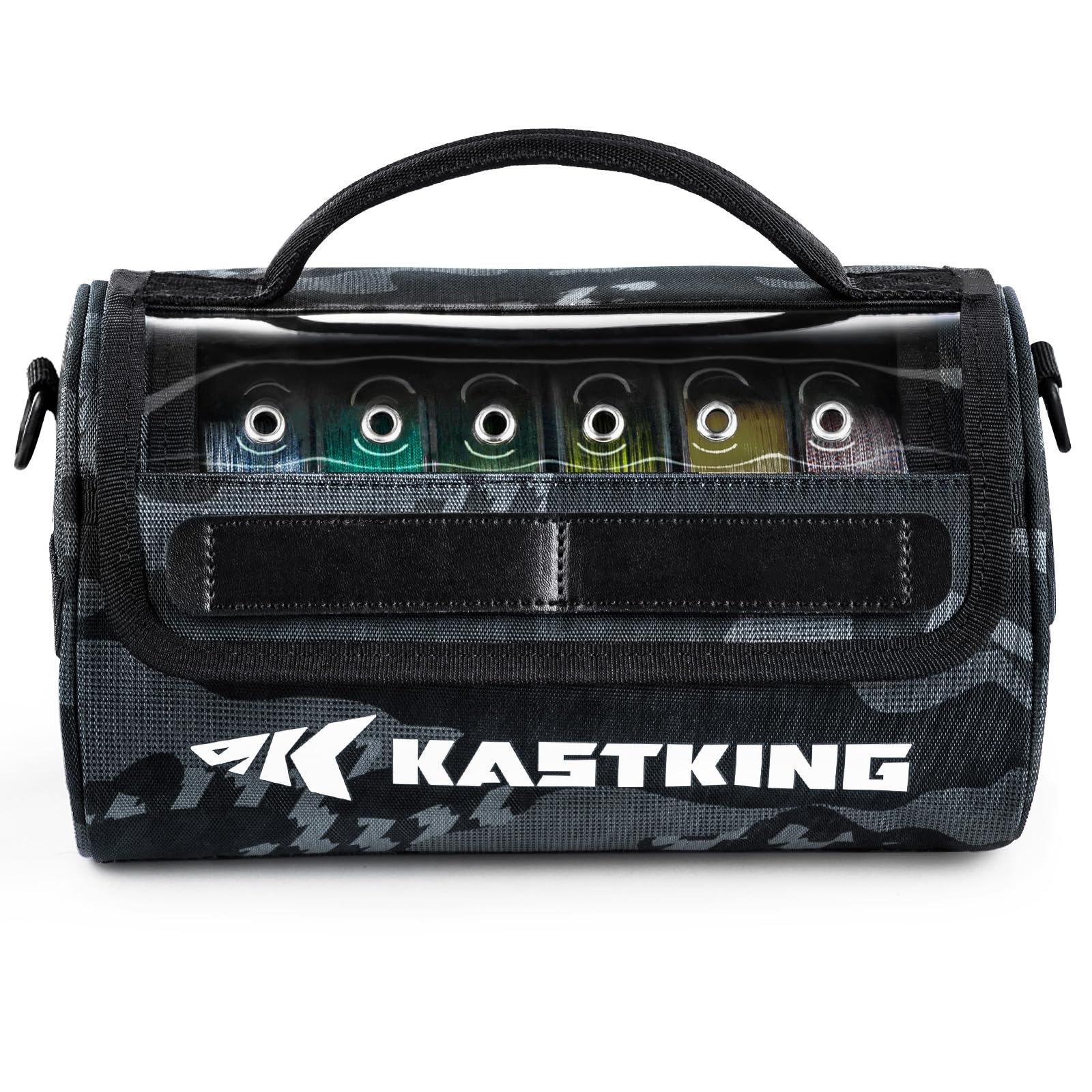 KastKing BaitSpace line bag shows water-resistant nylon for durable field use.