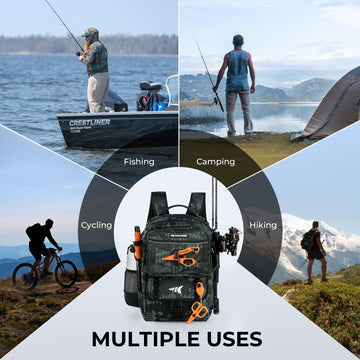 KastKing BaitSpace padded back and ergonomic straps provide all-day comfort.