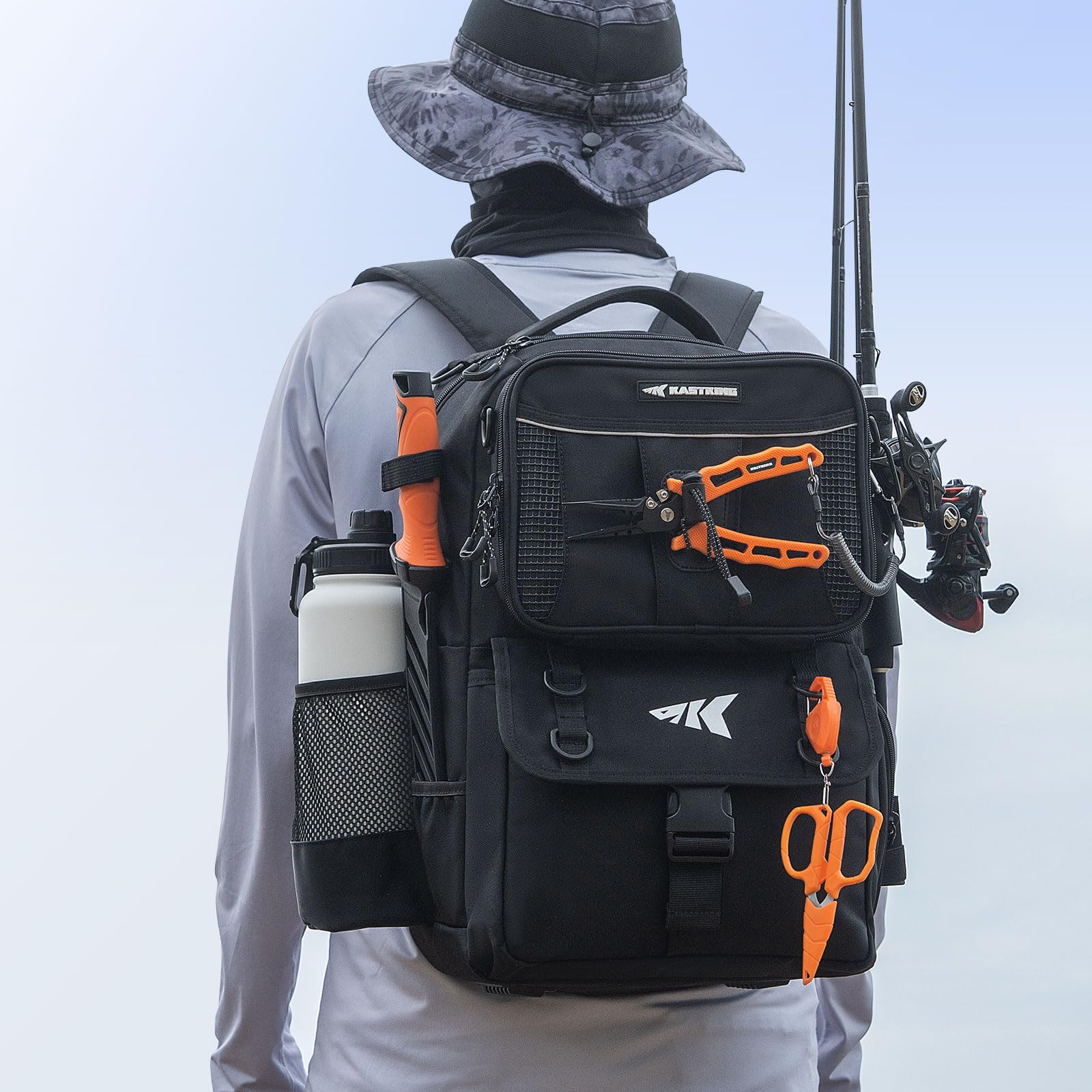 KastKing BaitSpace removable bait binder highlights quick bait identification on water.
