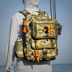 KastKing BaitSpace removable bait binder enables quick bait access.