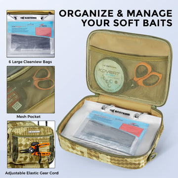 KastKing BaitSpace two rod holders streamline gear transport.