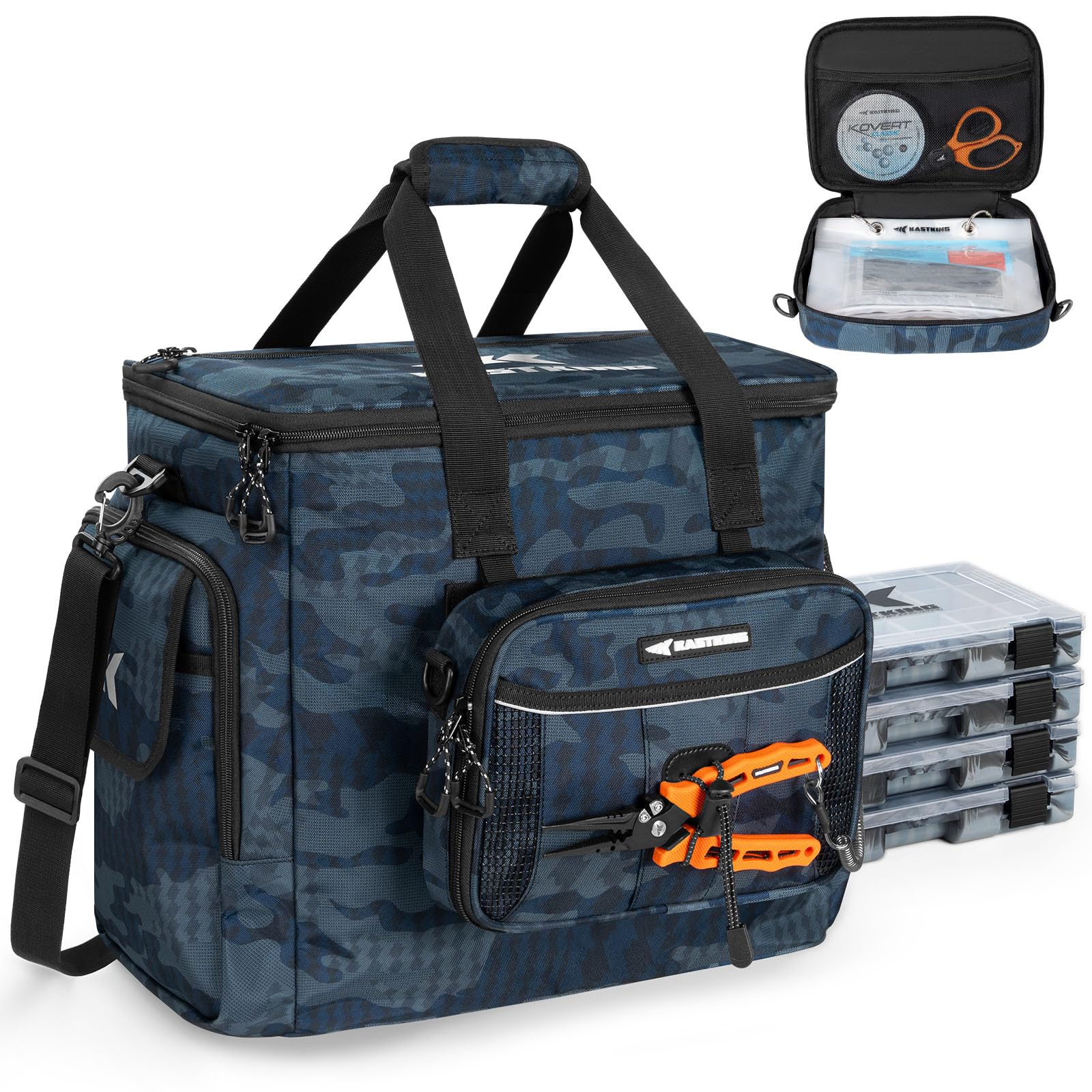 KastKing BaitSpace side pocket for organized gear and quick access.