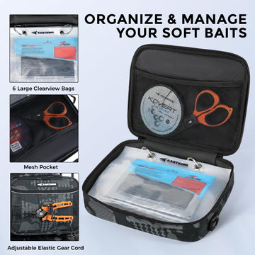 KastKing BaitSpace two rod holders keep gear secure during transit