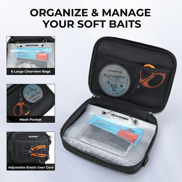 KastKing BaitSpace two-rod-holders configuration supports boat or shore setups.