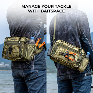 Khaki camo color and rugged outdoor durability