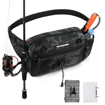 KastKing BaitSpace waist bag front view for all-weather tackle organization.