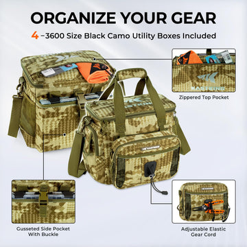 KastKing BaitSpace water-resistant-material close-up shows durable nylon with PVC coating.