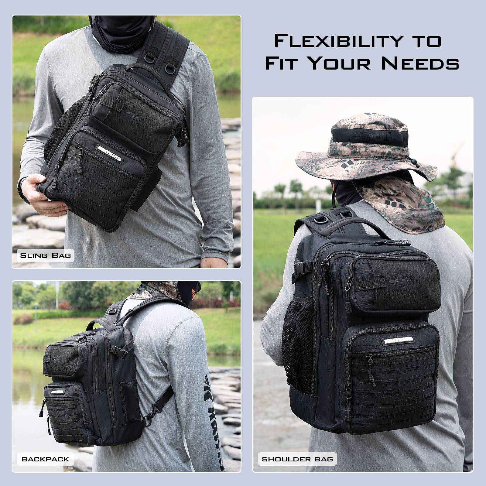 KastKing BlowBak adjustable shoulder strap illustrating all-day comfort features.