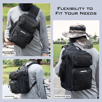 KastKing BlowBak adjustable shoulder strap illustrating all-day comfort features.