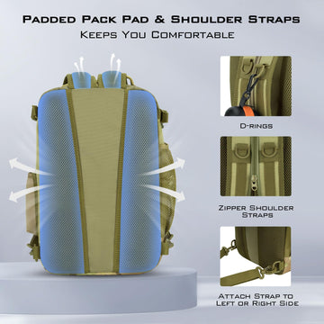 KastKing BlowBak side beverage pocket shows secure hydration on hikes and fishing trips