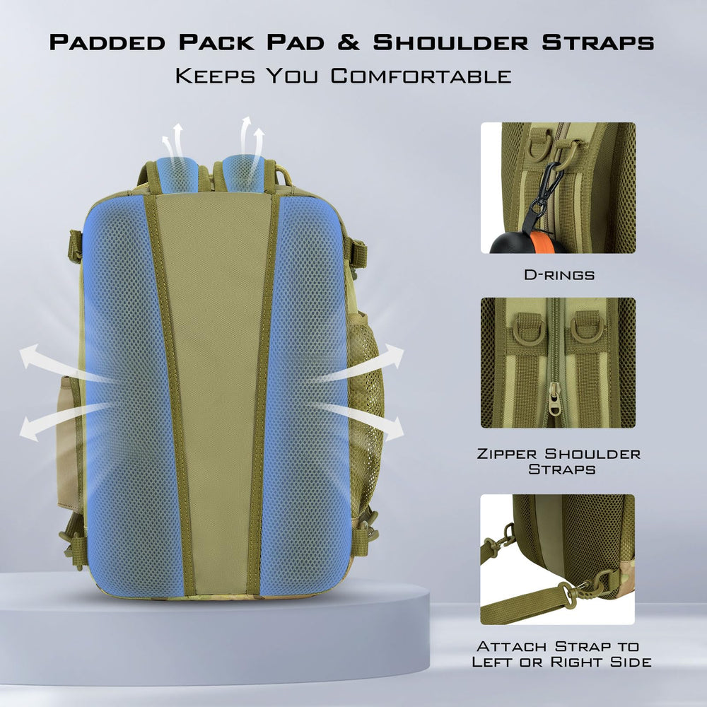 KastKing BlowBak side beverage pocket shows secure hydration on hikes and fishing trips