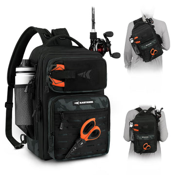 KastKing BlowBak front view tactical sling bag showing compact design for quick day trips.