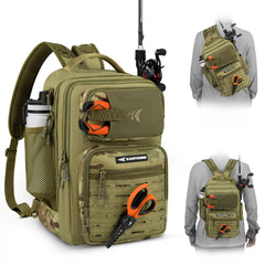 KastKing BlowBak tactical sling bag full view highlighting compact, versatile fishing backpack for remote locations