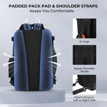 KastKing BlowBak open compartments reveal organized storage for lures and tools.