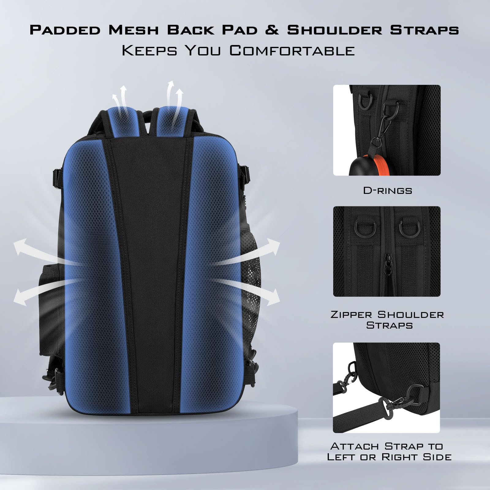 KastKing BlowBak water-beverage pocket emphasizing easy hydration on outdoor trips.