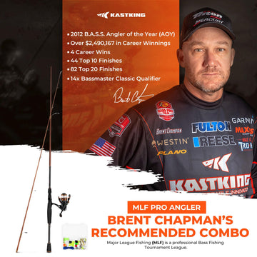 Brent Chapman KastKing baitcasting reel and rod combo with kit