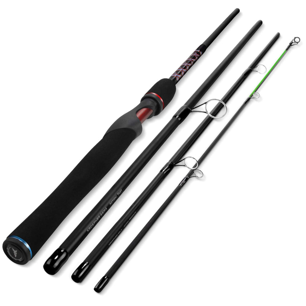 KastKing Brutus 6ft spinning rod closeup shows Brute Tuff durability for tough fish.