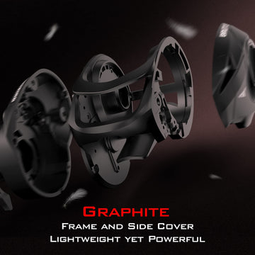 KastKing Brutus CNC aluminum spool increases line capacity for longer casts.