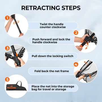 Overview of KastKing Brutus fishing net with specs