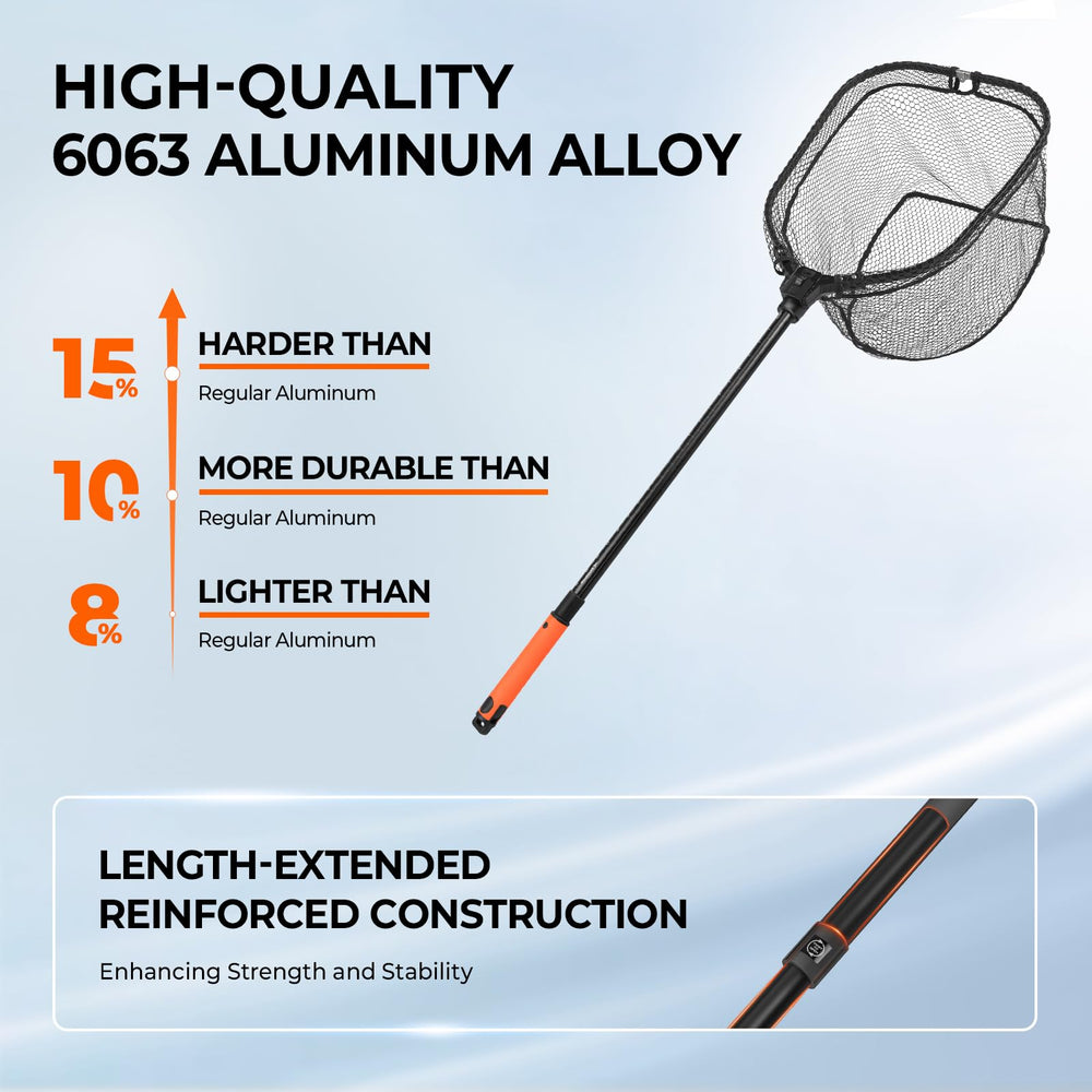 75-inch extendable handle on KastKing Brutus net