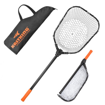 KastKing Brutus fishing net folded for compact storage and easy transport.