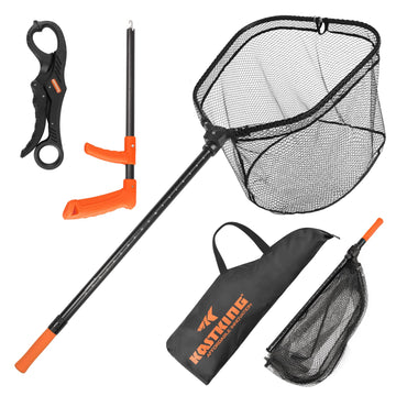 KastKing Brutus foldable extendable landing net for easy transport and storage