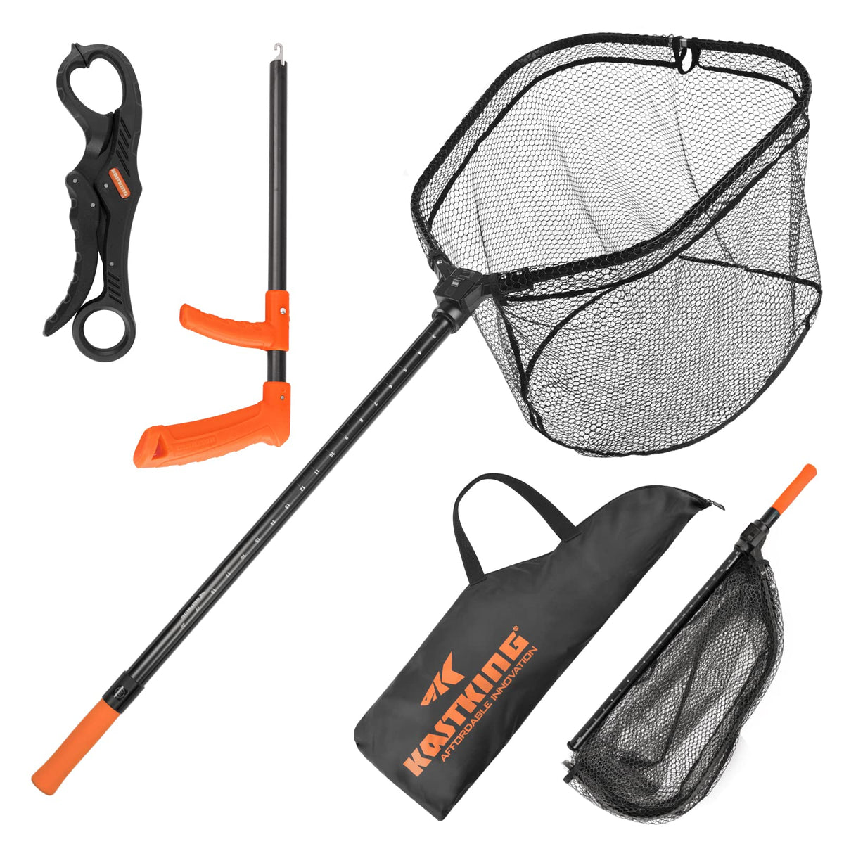 KastKing Brutus foldable extendable landing net for easy transport and storage