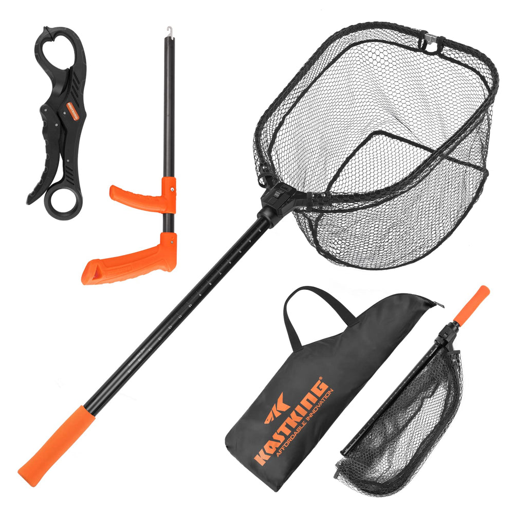 KastKing Brutus foldable net compact for easy storage during quick kayak trips